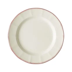 Set de 4 platos llanos colección Basic Line Red