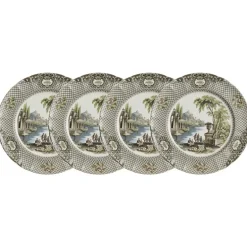 Set de 4 platos llanos colección Atenea