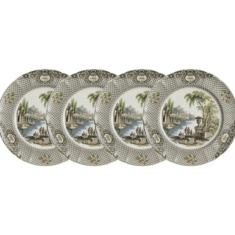 Set de 4 platos llanos colección Atenea