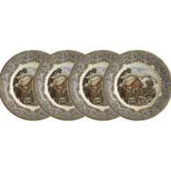 Set de 4 platos llanos colección Viejo Molino