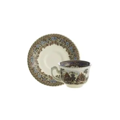 Set de 4 tazas de café con platillos colección Viejo Molino