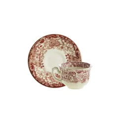 Set de 4 tazas de café con platillos colección 202 Rosa
