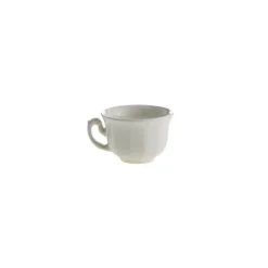 Set de 4 tazas de café con platillos colección Aurora Blanca