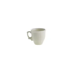Set de 4 tazas de café con platillos colección Imperio Blanca