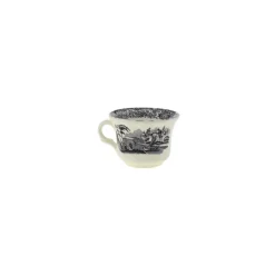 Set de 4 tazas de café con platillos colección Negro Vistas