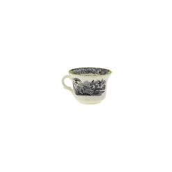 Set de 4 tazas de café con platillos colección Negro Vistas Yellow by Aaron Stewart