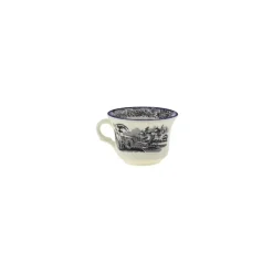 Set de 4 tazas de café con platillos colección Negro Vistas Blue by Aaron Stewart