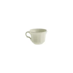 Set de 4 tazas de café con platillos colección Ochavada Blanca