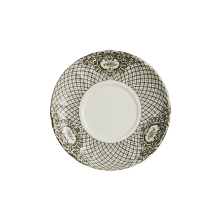 Set de 4 tazas de consomé con platillos colección Atenea