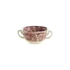 Set de 12 tazas de consomé con platillos colección 202 Rosa