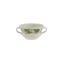 Set de 6 tazas de consomé con platillos colección Yedra