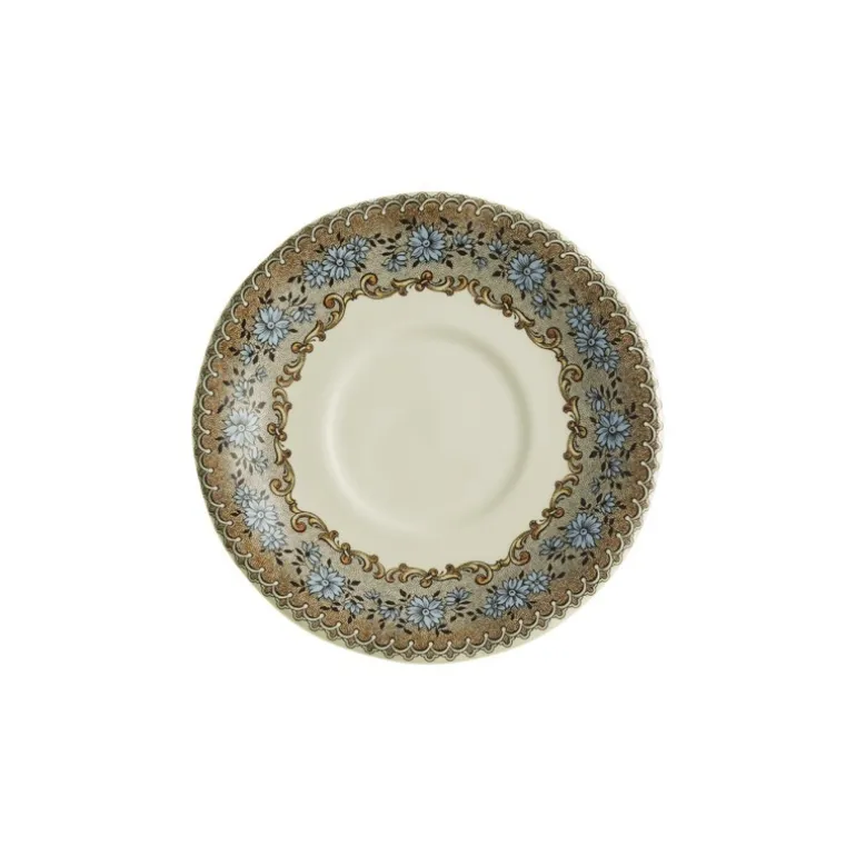Set de 4 tazas de consomé con platillos colección Viejo Molino