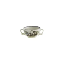 Set de 12 tazas de consomé con platillos colección Atenea