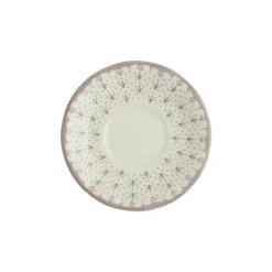 Set de 6 tazas de consomé con platillos colección Flor de Lis Rosa