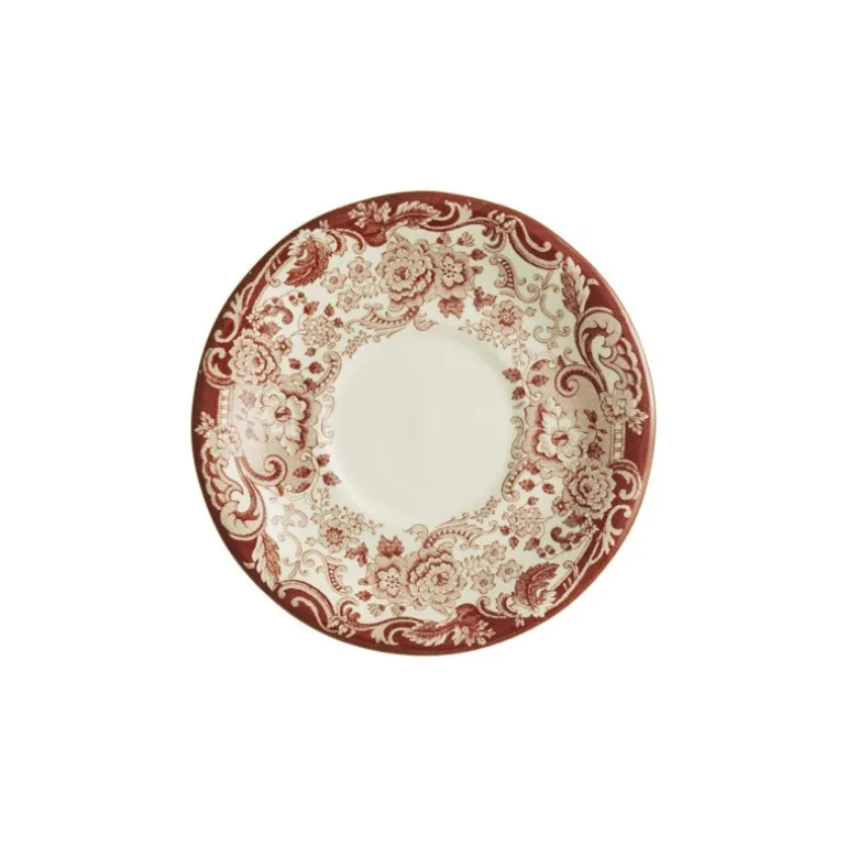 Set de 4 tazas de consomé con platillos colección 202 Rosa