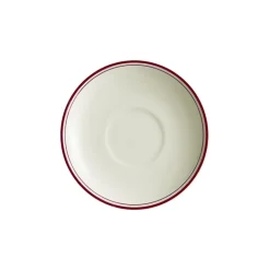 Set de 4 tazas de consomé con platillos colección Basic Line Red