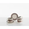 Set de 4 tazas de desayuno con platillos colección Viejo Molino