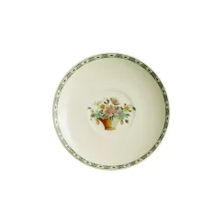 Set de 12 tazas de desayuno con platillos colección Canasto Floral