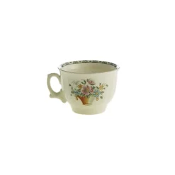 Set de 4 tazas de desayuno con platillos colección Canasto Floral