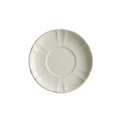 Set de 4 tazas de desayuno con platillos colección Imperio Blanca