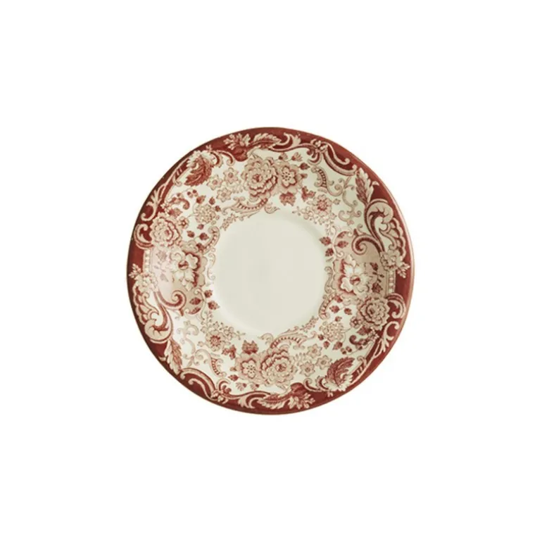 Set de 6 tazas de desayuno con platillos colección 202 Rosa