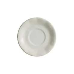 Set de 6 tazas de desayuno con platillos colección Aurora Blanca