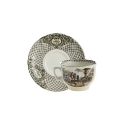 Set de 4 tazas de té con platillos colección Atenea