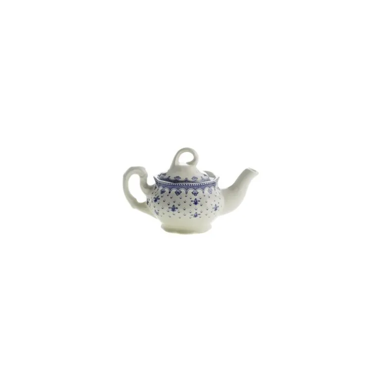 Tetera individual colección Flor de Lis Azul