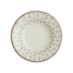 Vajilla completa de 42 piezas colección Flor de Lis Rosa