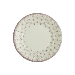 Vajilla completa de 20 piezas colección Flor de Lis Rosa