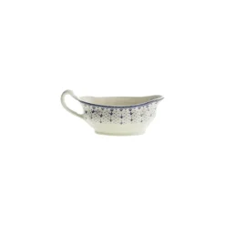 Vajilla completa de 56 piezas colección Flor de Lis Azul