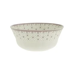 Vajilla completa de 20 piezas colección Flor de Lis Rosa