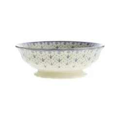 Vajilla completa de 56 piezas colección Flor de Lis Azul