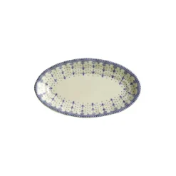 Vajilla completa de 42 piezas colección Flor de Lis Azul